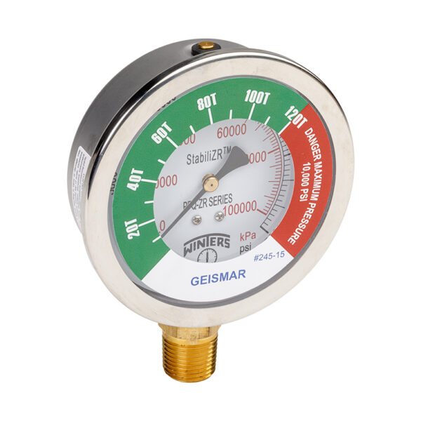 Pressure gauge for Geismar rail puller