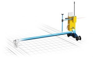 Lasermètre-enregistreur Mephisto pour mesures précises de la position de la voie par rapport à des repères ou installations fixes