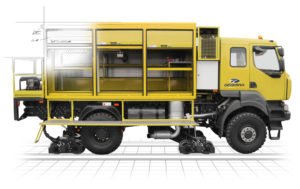Le véhicule rail-route de service V2R-S a été étudié pour les opérations de maintenance et de dépannage des voies