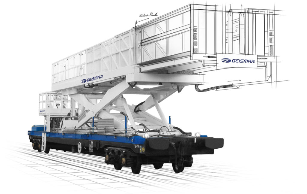 Wagons de maintenance caténaire WMC Geismar