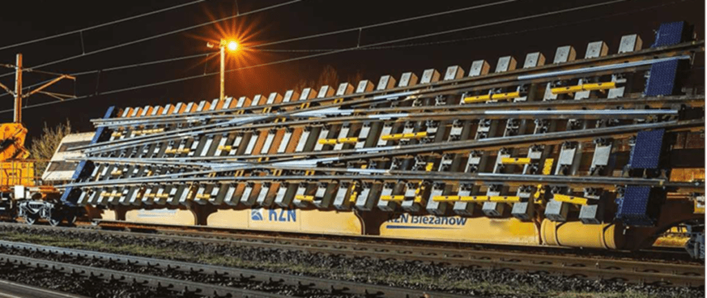 Night picture of Geismar's tilting wagon for KZN 
